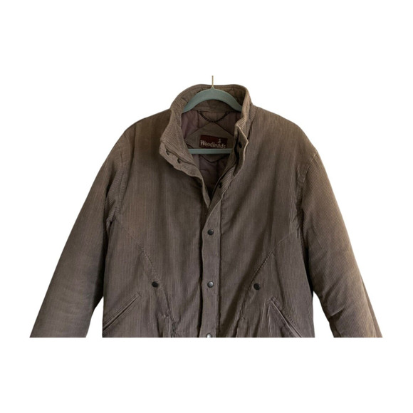 Woodlands Men's Large Vintage Jacket Corduroy Quilted David Peyser Snap Pockets - Picture 13 of 13